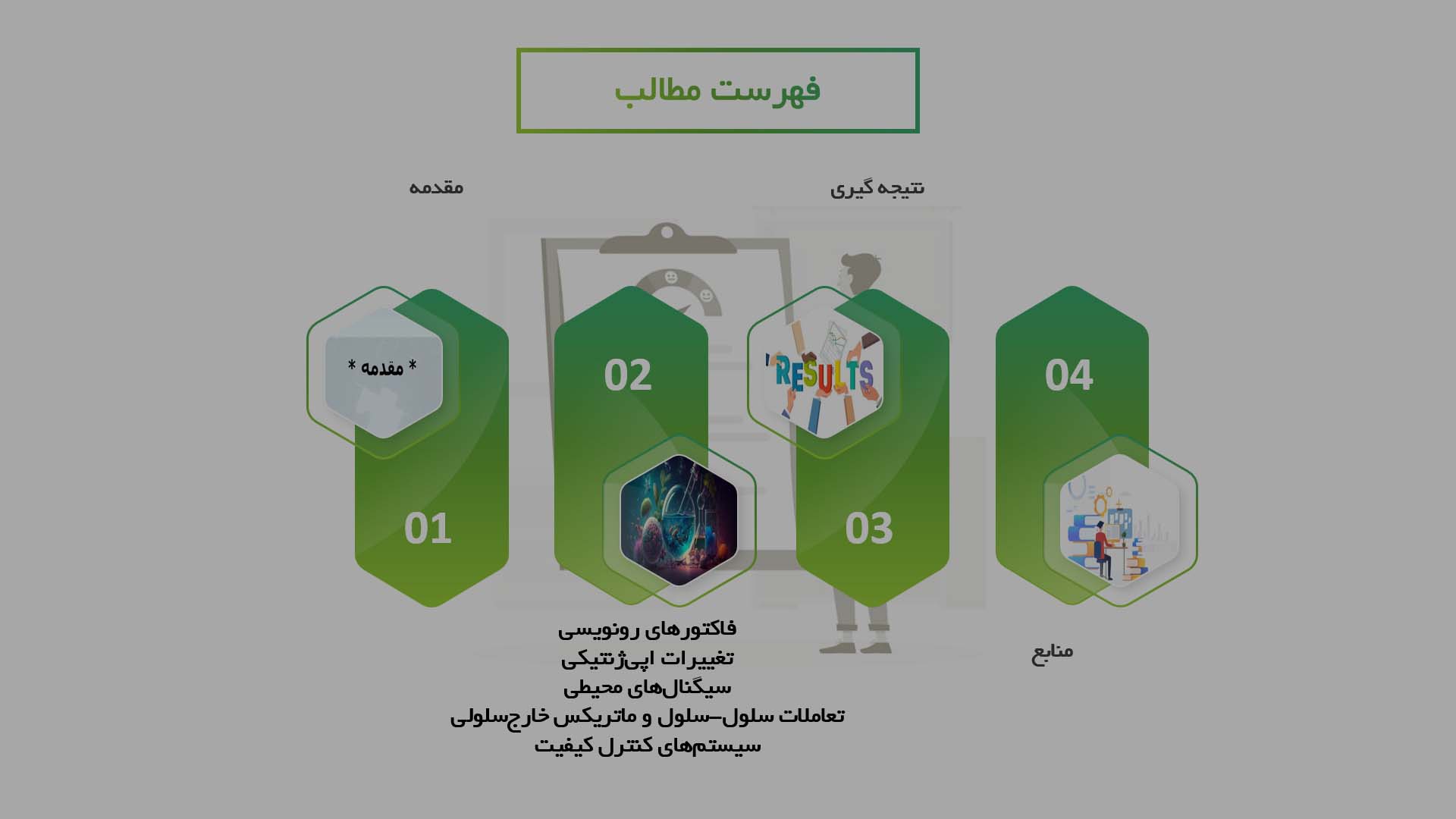 پاورپوینت در مورد مکانیسم‌های مولکولی تنظیم تمایز سلولی